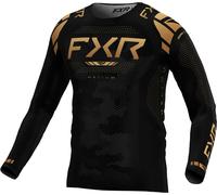 FXR Helium 2025 Maillot de motocross, Noir/Or, Taille L