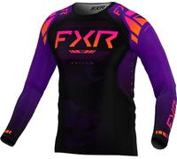 FXR Helium 2025 Maillot de motocross, noir/violet, Taille XL