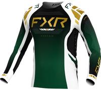 FXR Helium 2025 Maillot de motocross, Vert/Blanc, Taille XL