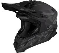 FXR Helium Carbon 2023 Casque de motocross, noir-gris, taille XS pour homme