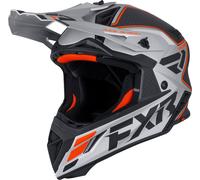 FXR Helium Carbon, casque de motocross L Argent/Noir/Orange Argent/Noir/Orange