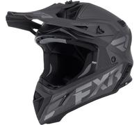 FXR Helium Carbon Casque de motocross, noir-gris, taille L pour homme