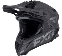 FXR Helium Carbon Shadow, casque de motocross L Mat Noir/Gris Foncé Mat Noir/Gris Foncé