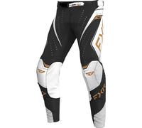 FXR Helium Edge MX Graphite, pantalon en textile 32 Noir/Blanc/Gris/Or Noir/Blanc/Gris/Or