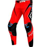 FXR Helium Edge MX Torrid, pantalon en textile 34 Rouge/Noir/Blanc/Turquoise Rouge/Noir/Blanc/Turquoise