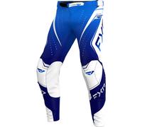 FXR Helium Edge Pantalons de motocross, bleu/blanc, Taille 36