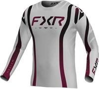 FXR Helium Infinity MX Silver, maillot XS Gris Clair/Noir/Mauve Gris Clair/Noir/Mauve