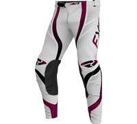 FXR Helium Infinity MX Silver, pantalon en textile 32 Gris Clair/Noir/Mauve Gris Clair/Noir/Mauve