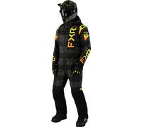 FXR Helium Insulated 2023 Costume de motoneige une pièce, noir-jaune, taille M pour homme