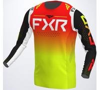 FXR Helium RaceDiv Maillot de motocross, jaune/rouge, Taille S