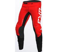 FXR Helium RaceDiv Pantalon de motocross, Rouge/Noir, Taille 28