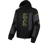 FXR Helium X 2-in-1 2025 Veste de motoneige, noir/gris/jaune, Taille S