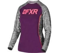 FXR Helium X Tech Chemise fonctionnelle dames, Gris/Violet, Taille L