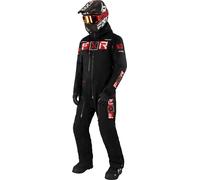 FXR Maverick F.A.S.T. Insulated Costume de motoneige une pièce, noir-blanc-rouge, taille L pour homme