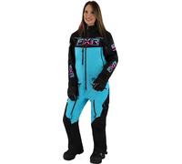FXR Maverick F.A.S.T. Insulated Costume de motoneige une pièce pour dames, noir-bleu, taille 6 pour femmes