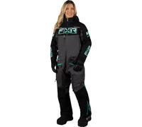 FXR Maverick Lite Costume de motoneige une pièce pour dames, noir-gris, taille 12 pour femmes