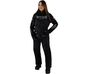 FXR Maverick Lite Costume de motoneige une pièce pour dames, noir-gris, taille 6 pour femmes