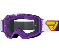 FXR Maverick Prime Graphic Lunettes de motocross, noir-blanc-rouge-pourpre pour homme