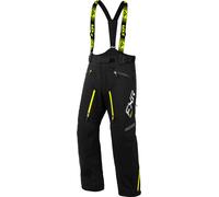 FXR Mission FX Pantalons de motoneige, noir-jaune, taille S pour homme