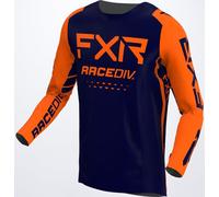 FXR Off-Road RaceDiv Maillot de motocross, bleu-orange, taille M pour homme