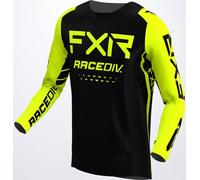FXR Off-Road RaceDiv Maillot de motocross, noir/jaune, Taille S