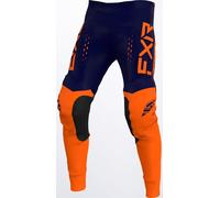 FXR Off-Road RaceDiv Pantalon de motocross, bleu-orange, taille 28 pour homme