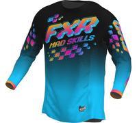 FXR Podium 2023 Maillot de motocross, turquoise, taille 2XL pour homme
