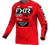 FXR Podium 2025 Maillot de motocross, Rouge/Noir/Blanc, Taille XL