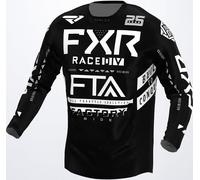FXR Podium Gladiator Maillot de motocross, noir-blanc, taille XS pour homme