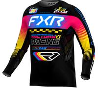 FXR Podium Gladiator MX Black, maillot XS Noir/Fuchsia/Jaune/Bleu Noir/Fuchsia/Jaune/Bleu