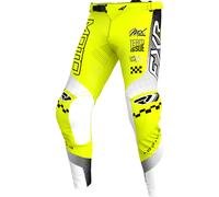 FXR Podium Gladiator Pantalons de motocross, noir-blanc-jaune, taille 36 pour homme