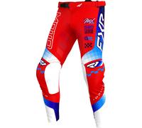 FXR Podium Gladiator MX Red, pantalon en textile 36 Rouge/Blanc/Bleu Rouge/Blanc/Bleu