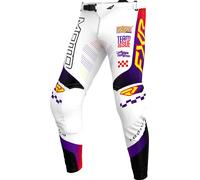 FXR Podium Gladiator Pantalons de motocross, Blanc/Violet, Taille 28