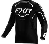 FXR Podium Relay Maillot de motocross, Noir/Blanc, Taille S