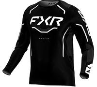 FXR Podium Relay MX Black, maillot L Noir/Blanc Noir/Blanc