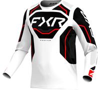 FXR Podium Relay MX White, maillot M Blanc/Noir/Rouge Blanc/Noir/Rouge