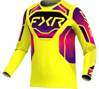FXR Podium Relay MX Yellow, maillot S Jaune Néon/Mauve/Fuchsia Jaune Néon/Mauve/Fuchsia