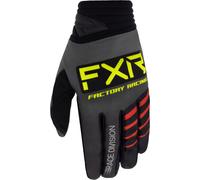 FXR Prime 2023 Gants de motocross, noir-gris-rouge, taille L pour homme