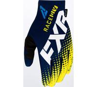 FXR Pro-Fit Air Colored Gants de motocross, bleu-jaune, taille 2XL pour homme