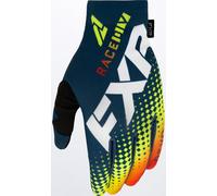 FXR Pro-Fit Air Colored Gants de motocross, bleu-orange, taille S pour homme