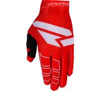 FXR Pro-Fit Air Gants de motocross perforés, Rouge/Blanc/Noir, Taille M