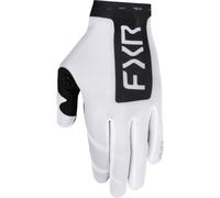 FXR Pro-Fit Air Logo Gants de motocross perforés, Blanc/Noir, Taille 2XL