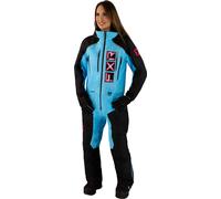 FXR Recruit Lite 2023 Costume de motoneige une pièce pour dames, noir-bleu, taille 6 pour femmes