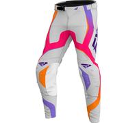 FXR Revo 2025 Pantalons de motocross, orange/violet, Taille 28