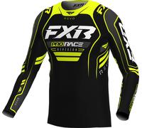 FXR Revo Alpha MX Toxic, maillot L Noir/Jaune Néon Noir/Jaune Néon