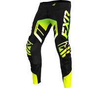 FXR Revo Comp Pantalon de motocross, noir-jaune, taille 34 pour homme