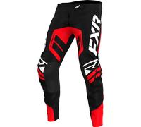 FXR Revo Comp Pantalon de motocross, noir-rouge, taille 40 pour homme