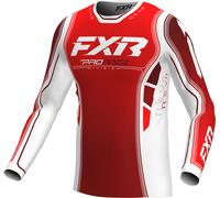 FXR Revo Velocity MX Pyro, maillot XL Rouge Foncé/Rouge/Blanc Rouge Foncé/Rouge/Blanc