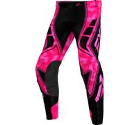 FXR Revo Velocity Pantalons de motocross, noir/rose, Taille 36