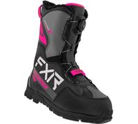 FXR X-Cross Pro BOA Bottes de motoneige, noir/rose, Taille 39